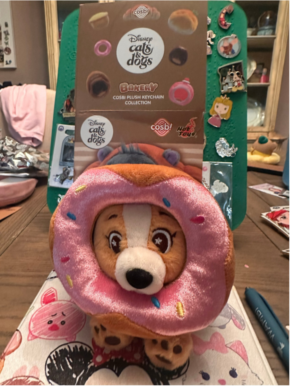 Lady - Disney Cats & Dogs Bakery Cosbi Plush Keychain Collection Toy Gift NO BOX